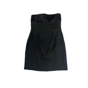 Vintage Helen Morley Women's Black Strapless Cocktail Mini Dress - 8